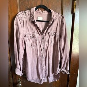 American Eagle Outfitters Dusty Purple Shirt
